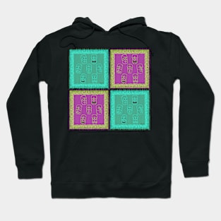 Tiki Time - Aqua and Purple Version! Hoodie